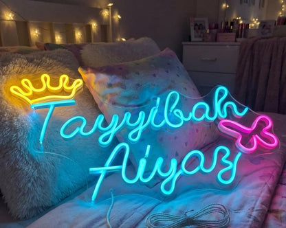 Custom Neon Sign for Bedroom Decor | Personalized Led Name Sign Wall Decor | Anniversary Gifts for Couples | Wedding Sign | Romantic Gift
