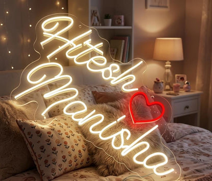 Custom Neon Sign for Bedroom Decor | Personalized Led Name Sign Wall Decor | Anniversary Gifts for Couples | Wedding Sign | Romantic Gift